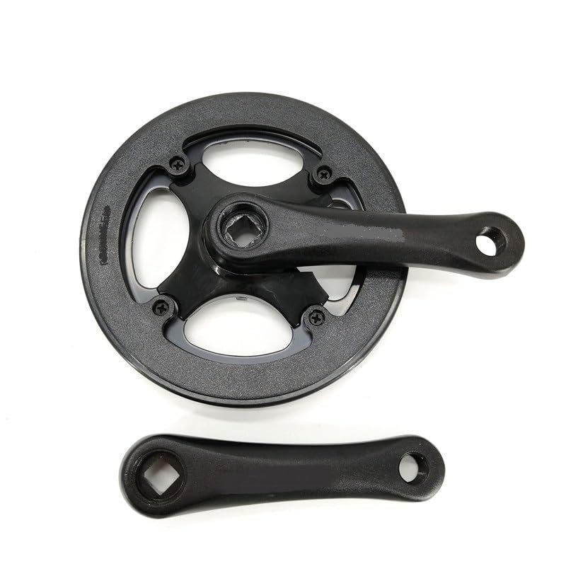 HDNSAUD Bicycle Crank Bicycle Crankset 114mm 127mm Crank 36T Chainwheel Aluminum Alloy Crank Double Protective Covering Bike Part Road Bike crankset