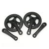 HDNSAUD Bicycle Crank Bicycle Crankset 114mm 127mm Crank 36T Chainwheel Aluminum Alloy Crank Double Protective Covering Bike Part Road Bike crankset view 2