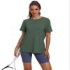 OFEEFAN Women's Green Hiking Running Shirts XL view 2