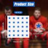8 Sheets 200pcs Football Helmet Stickers, Red Star Helmet Stickers Self Adhesive Sports Helmet Sticker Funny Helmet Award Decals for Football, Baseball, Hockey, Softball, Lacrosse (Blue) view 2