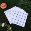 8 Sheets 200pcs Football Helmet Stickers, Red Star Helmet Stickers Self Adhesive Sports Helmet Sticker Funny Helmet Award Decals for Football, Baseball, Hockey, Softball, Lacrosse (Blue) view 3