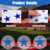 8 Sheets 200pcs Football Helmet Stickers, Red Star Helmet Stickers Self Adhesive Sports Helmet Sticker Funny Helmet Award Decals for Football, Baseball, Hockey, Softball, Lacrosse (Blue) view 4