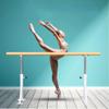 CUTPOIY Ballet Barre Bar Adjustable Ballet Dance Bar Floor-Standing Ballet Stretch Barre Fitness Practise Ballet Bar for Home Barre Workouts or Pointe Work Practice Single Layer-1M view 1