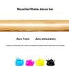 CUTPOIY Ballet Barre Bar Adjustable Ballet Dance Bar Floor-Standing Ballet Stretch Barre Fitness Practise Ballet Bar for Home Barre Workouts or Pointe Work Practice Single Layer-1M view 3