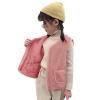 Boys Girls Fleece Vest Kids Polar Fleece Zipper Jacket Sleeveless Fall Winter Warm Outerwear With (Pink, 9-10 Years) view 1