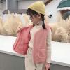 Boys Girls Fleece Vest Kids Polar Fleece Zipper Jacket Sleeveless Fall Winter Warm Outerwear With (Pink, 9-10 Years) view 3