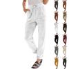 Corduroy Pants for Women - Trendy Drawstring Elastic High Waist Straight Leg Loose Comfy Lounge Sweatpants, Wide Leg Casual & Work Pants for Fall 2024 Fashion view 1