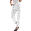 Corduroy Pants for Women - Trendy Drawstring Elastic High Waist Straight Leg Loose Comfy Lounge Sweatpants, Wide Leg Casual & Work Pants for Fall 2024 Fashion view 3
