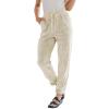 Corduroy Pants for Women - Trendy Drawstring Pants with Elastic High Waist, Straight Leg, Loose Comfy Fit, Wide Leg Sweatpants for Casual Work & Fall Fashion 2024 view 1