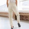 Corduroy Pants for Women - Trendy Drawstring Pants with Elastic High Waist, Straight Leg, Loose Comfy Fit, Wide Leg Sweatpants for Casual Work & Fall Fashion 2024 view 3