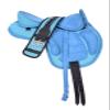 BNB International All Purpose Synthetic Treeless Freemax Synthetic Suede English Horse Saddles Tack Free Matching Girth Leather Straps Size: 10"-18" inches Seat Available FP0128 (14.5) view 1