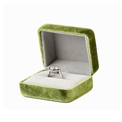 OQPJMYZ Jewellery Organiser Jewellery Box 2pcs Green Jewelry Box Set Series Necklace Ring Box Bracelet Storage Case Corduroy Jewellry Display Box. Jewelry Organiser (Color : 2pcsc, Size :