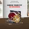 Acrylic Display Case for Full Size Football Helmet  Premium Football Display Case with Mirror Back, Clear Base & Metal Risers Protects Sports Memorabilia & Collectibles (A002/V44) view 3