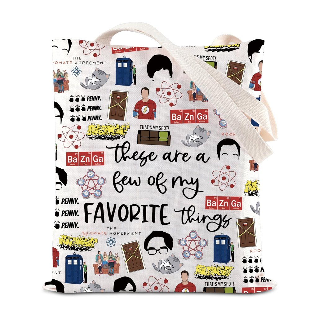 ENSIANTH TBBT TV Show Inspired Tote Bag TBBT Sheldon Fans Gift TBBT Theory That's My Spot Handbag (Spot bang bag)
