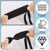 4pcs Ski Glove Straps, Polyester Strong Elasticity Sport Glove Safety Strap Ski Glove Wrist Leash Handcuff Glove Strap Fixed Gloves for Ski Lovers Sports Accessories(Black) view 3