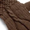 Women Mern Winter Gloves Warm Knit Gloves Touchscreen Anti Slip Silicone Gloves Soft Plush Cuff Texting Gloves (Coffee, One Size) view 4