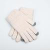 Winter Workout Gloves Gloves Stretchy Warm Knit Gloves Touchscreen Texting Gloves for Men Women (White, One Size) view 2