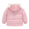 Puffer Fleece Lined Jacket Toddler Girl Boy Winter Down Coat Bear Hoods Infant Outerwear Snowsuit Snow (Pink, 1-2 Years) view 2