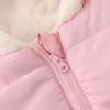 Puffer Fleece Lined Jacket Toddler Girl Boy Winter Down Coat Bear Hoods Infant Outerwear Snowsuit Snow (Pink, 1-2 Years) view 4