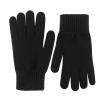Women Men Winter Chunky Knit Gloves Adults Warm Stretchy Gloves Solid Touchscreen Workout Gloves (Black, A) view 1
