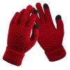 Winter Gloves Touchscreen Warm Knitted Gloves Work Outdoor Hiking Running Cycling Driving for Men Women (A, One Size) view 3