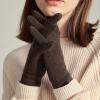 Women Men Winter Chunky Knit Gloves Adults Warm Stretchy Gloves Solid Touchscreen Workout Gloves (Coffee, A) view 2