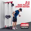 TROPOW Wall Mount Cable Machine with 20 Positions, LAT Pulldown Machine with Adjustable Cable Pulley System for Home Gym, Cable Crossover Machine, Tricep Workout Equipment with Weight Pulley System view 2