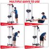 TROPOW Wall Mount Cable Machine with 20 Positions, LAT Pulldown Machine with Adjustable Cable Pulley System for Home Gym, Cable Crossover Machine, Tricep Workout Equipment with Weight Pulley System view 4