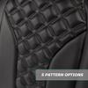 MODZ FS2 Custom Golf Cart Front Seat for Club Car Precedent/Onward/Tempo - [2004-Up] - Black and Gray - Double Diamond Pattern view 4