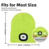Biuonk Unisex LED Beanie Hat with Light, Christmas Stocking Stuffers Gifts for Men, White Elephant Gifts for Adults Men Husband view 4
