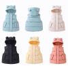 Betadog Pullover Clothes for Toddler Kids Baby Boys Girls Winter Warm Sleeveless Jacket Outerwear Solid (Red, 4-5 Years) view 1
