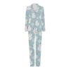 CGGMVCG Silk Christmas Outfits for Family 2024 Button Down Shirt and Pants Satin Xmas Clothes Matching Sets (Z02 Snowman - Light Blue, 9-10) view 4