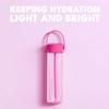 Elemental Splash Water Bottle with Straw - BPA-Free Tritan Plastic Reusable Water Bottle with Strap - Ideal for Travel, Gym and Sports - Leak Proof when Spout is Closed - 26oz - Hot Pink view 3