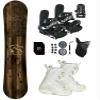 Symbolic Freedom Flag USA Kids Snowboard & Bindings & Choice Blem Boots Package (5 Kid Lamar J Boot(nio26)+Bindg, 140cm Freedom Rocker) view 1
