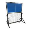 Portable Pickleball Training Wall | Practice Rebounder and Trainer for Drills | Adjustable Panel Angle (Black Frame and Blue Panel) view 3