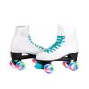 C SEVEN C7skates Quad Roller Skates | Retro Design (Teal w LED, Youth 1) view 4