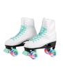 C SEVEN C7skates Quad Roller Skates | Retro Design (Mint w LED, Women's 5 / Youth 4) view 1