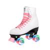 C SEVEN C7skates Quad Roller Skates | Retro Design (Candy Pink w LED, Women's 5 / Youth 4) view 3