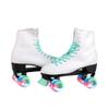 C SEVEN C7skates Quad Roller Skates | Retro Design (Mint w LED, Youth 3) view 4