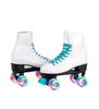 C SEVEN C7skates Quad Roller Skates | Retro Design (Teal w LED, Women's 6 / Youth 5 / Men's 5) view 4