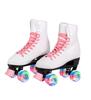 C SEVEN C7skates Quad Roller Skates | Retro Design (Candy Pink w LED, Youth 3) view 1
