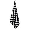 RokFit Gym & Golf Towel  Multi-Use, Quick-Dry, Durable Utility Towel with Bold Graphic and Carabiner Clip (Checker) view 3