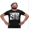 5X-Large Black Mens Aliens Taking Selfie at Area 51 UFO Funny Ironic Gift T-Shirt view 1