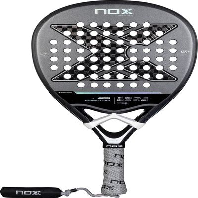 Padel Racket LA10 Quantum 12K 2025 | Luxury Diamond Series Pala Padel | EOS Flap Aerodynamics & Custom Grip Technology 12K Carbon w/ HR3 Color Eva Core High-Performance Racket