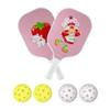 Sonix | USAPA Approved | Pickleball Paddles Set of 2 | Fiberglass Surface Pickle Ball Set with 2 Rackets, 4 Balls | Strawberry Shortcake - Characters view 1