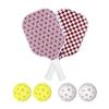 Sonix | USAPA Approved | Pickleball Paddles Set of 2 | Fiberglass Surface Pickle Ball Set with 2 Rackets, 4 Balls, & Bag | Japanese Patterns - Traditional Hemp Leaves view 1