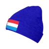 QIZYOQA Flag of Luxembourg Beanie Hat for Men Women Winter Warm Knit Cuffed Skull Cap Blue view 1