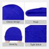 QIZYOQA Flag of Luxembourg Beanie Hat for Men Women Winter Warm Knit Cuffed Skull Cap Blue view 4
