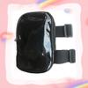 Adjustable Straps Leg Bag, Smart Colorful Outdoor Waist Pack, Holographic Thigh Leg Bag for Hiking, Sports, Travel black (blackblack) view 3
