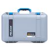 Pelican Silver 1485 Case - Comes Empty - Blue Handles & Latches. view 1